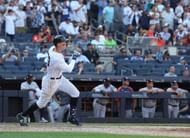 Aaron Judge during an MLB Houston Astros v New York Yankees game.
